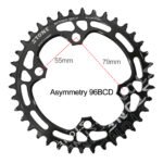 Stone bike Chainring Asymmetrical 96BCD Round for Deore M7000 M8000 M9000 M9020 MTB Bike Chain Wheel 30t 34 36 38 40 42 44 46T 48T 96bcd 12 Speed