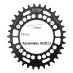 Stone bike Chainring Asymmetrical 96BCD Oval for Deore M7000 M8000 M9000 M9020 MTB Bike Chain Wheel 30t 34 36 38 40 42 44 46T 48T 96bcd 12 Speed