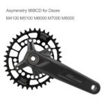 Stone bike Chainring Asymmetrical 96BCD Oval for Deore M7000 M8000 M9000 M9020 MTB Bike Chain Wheel 30t 34 36 38 40 42 44 46T 48T 96bcd 12 Speed