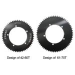 Stone 144BCD Round Chainring 42T-70T for Fixed Gear Track Bike Fixie Single Speed Bicycle 5-Bolt 1/2" x 1/8" Chain 7075 Aluminum Chainwheel