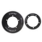 Stone 130 BCD Chainring for Single Speed Fixed Gear Fixie Track Bike Round 42T-60T Chainwheel 1/2" x 1/8" Chain