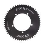 Stone 130 BCD Chainring for Single Speed Fixed Gear Fixie Track Bike Round 42T-60T Chainwheel 1/2" x 1/8" Chain