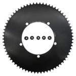 Stone 144BCD Round Chainring 42T-70T for Fixed Gear Track Bike Fixie Single Speed Bicycle 5-Bolt 1/2" x 1/8" Chain 7075 Aluminum Chainwheel