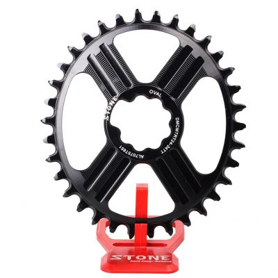 Stone Oval Chainring 24 mm for Rotor 3D+ 3DF Direct Mount