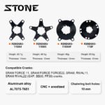 Stone Chainring Spider Adapter Converter To 110BCD 4 bolts for Sram FORCE RIVAL RED Road Bike Crank for 1x 2x 3 pins GXP