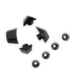 STONE Chainring Bolt Cover Caps for Shimano Road Cranksets R7100 R8100 R9200 R7000 R8000 R9100 5800 6800 9000 Decorative Caps for 1x Single Chainring and 2x Double Chainring Setups