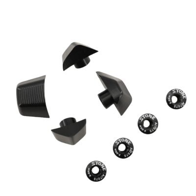 Stone Bike Chainring Decoration Caps Cover Bolts for Shimano Crankset R7100 R8100 R9200 R7000 R8000 R9100 5800 6800 9000 Road Bike Crank Cover Screws 1x Single Chainring and 2x Double Chainrings Decor caps Repair Parts