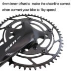 Stone Round Chainring Inner Offset 110BCD Carbon for Shimano 105 R7000 R8000 R9100 R7100 R8100 R9200 5800 6800 9000 Road Bike 12s 12 Speed