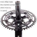 Stone Round Chainring 110BCD 5 Bolts inner offset 4mm for Rotor Foce CX Sigeyi Xcadey QUARQ Bike 12s 12 Speed carbon fiber
