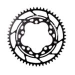 Stone 110BCD 5-Bolt Round Chainring, 4mm Offset, Fits Rotor, 42–60T
