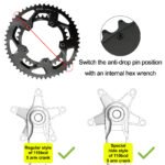 Stone Bike Round Double Chainring 110bcd 11s 2x 52 36T 53 39T 54 40T 50 34 for Sram Red Rival S350 S900 Rotor Force 5 Bolts