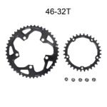 Stone Bike Round Double Chainring 110bcd 11s 2x 52 36T 53 39T 54 40T 50 34 for Sram Red Rival S350 S900 Rotor Force 5 Bolts