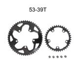 Stone Bike Round Double Chainring 110bcd 11s 2x 52 36T 53 39T 54 40T 50 34 for Sram Red Rival S350 S900 Rotor Force 5 Bolts