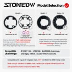 Stone Round Chainring 110BCD for Shimano 105 R7100 UT R8100 DA R9200 34 40 42T 46T 48 50T 54 56 58T Road Bike 12 Speed 62 64 66 68 70 72T