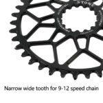Stone 5mm Offset Bike Chainring for E THIRTEEN E13 RG1 TRS XCX GRAVEL CARBON Crank Narrow Wide Direct Mount 9-12S 30T-40T