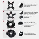 STONE AXS T-type 8-Bolt to 110BCD Chainring Adapter Spider for SRAM Force Red eTap AXS QUARQ Road Gravel 12 Speed Crank 4/5 Arms