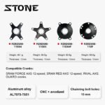 STONE AXS T-type 8-Bolt to 110BCD Chainring Adapter Spider for SRAM Force Red eTap AXS QUARQ Road Gravel 12 Speed Crank 4/5 Arms