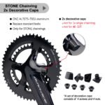 AL7075 Chainring Cap & Bolt Set for Shimano 4-Bolt 105/Ultegra/Dura-Ace Cranks