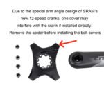 STONE Chainring Bolt Cover Caps for SRAM Force 107BCD 12-Speed Cranksets