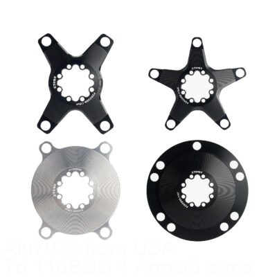 Stone AXS Chainring Adapter Converter Spider 110BCD 5 Arms for Sram Force Red Etap QUARQ Road Bike Gravel 12S 12 Speed Crank 8 bolts pins r7000 r8000 r9100 r7100 r8100 r9200 XPLR 12s 13s