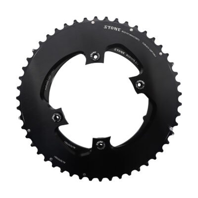 STONE 107BCD 2X Chainring for SRAM Rival AXS Flattop 12/13S, 46/33T–54/41T