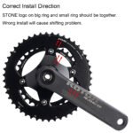 STONE 107BCD 2X Chainring for SRAM Rival AXS Flattop 12/13S, 46/33T–54/41T