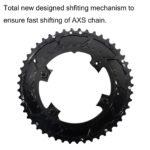 STONE 107BCD 2X Chainring for SRAM Rival AXS Flattop 12/13S, 46/33T–54/41T