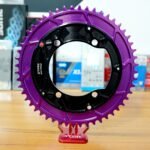 Stone Round AERO Colorful Chainring Inward 4mm Offset 110BCD 1x for Shimano 105 R7100 UT R8100 DA R9100 R9200 5800 6800 9000 Road Bike 12s 12 Speed