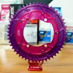Stone Round AERO Colorful Chainring Inward 4mm Offset 110BCD 1x for Shimano 105 R7100 UT R8100 DA R9100 R9200 5800 6800 9000 Road Bike 12s 12 Speed