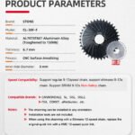STONE Direct Mount Chainring for SISL2 & FSA Comet Cranks – 3mm Offset, 30–40T