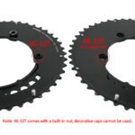 Stone 110bcd Round Double Chainring Aero for Shimano 105 R7100 UT R8100 DA R9200 Di2 Road Bike 58 55 52 36T 53 39 54 40 50 34 48 46