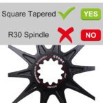 Stone Round Bike Chainring for White Industries industry square tapered Crank 40T To 56T Cycling Bike Chainwheel for Road Bike for Brompton Folding Bike