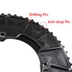 Stone 110bcd Double Chainring aero style for Shimano 105 5800 6800 9000 4 Bolt Road Bike 52 36T 53 39T 54 40T 46 32T 55T 56T 58T 44T