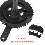 Stone 110bcd Double Chainring aero style for Shimano 105 5800 6800 9000 4 Bolt Road Bike 52 36T 53 39T 54 40T 46 32T 55T 56T 58T 44T