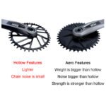Stone Bike Chainring for AXS Flattop T-type Chain 12S 0mm Offset Direct Mount Round for Sram X0 XX SL GX 38T To 48T Hollow Aero Style XPLR 12s 13s