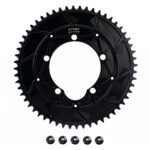 Stone 110BCD 5-Bolt Chainring, 4mm Offset, 42T–60T, for SRAM Red 110BCD