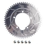 Stone 110BCD 5-Bolt Chainring, 4mm Offset, 42T–60T, for SRAM Red 110BCD