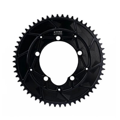 Stone 110BCD 5-Bolt Chainring, 4mm Offset, 42T–60T, for SRAM Red 110BCD