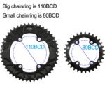 STONE double chainring for shimano GRX 110bcd RX600 RX810 RX820 gravel bike chainring 46T 30T 48T 33T