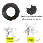 Stone 110bcd Double Chainring aero style for Shimano 11s 12s 5 Bolts Crank 12 Speed Road Bike Round 46 32t 52 36T 53 39T 54 40T 50 34 48 33T 2x