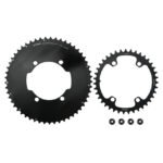 Stone Double Chainring 110BCD for SRM PowerMeter PM7 PM9 Crankset 5800 6800 4700 9000 Round Aero 50 34T 52 36T 53 39T 54 40T Road Bike