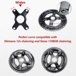 STONE chainring spider 110bcd 4 arms widen style for shimano chainring 12speed ec90 easton rotor aldhu axs force rival sram 3 bolts R7100 R8100 R9200 XPLR 12s 13s