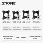 STONE chainring spider for 107BCD double chainring FORCE RIVAL axs flattop ROTOR aldhu ec90 easton 8 pins 3 pins GXP XPLR 12s 13s