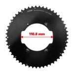 Stone Double Chainring 110BCD for SRM PowerMeter PM7 PM9 Crankset 5800 6800 4700 9000 Round Aero 50 34T 52 36T 53 39T 54 40T Road Bike