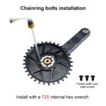 Stone Bike Chainring 3mm Offset Direct Mount Oval 3-bolts 3 pins for Sram X9 X0 XX1 X01 26t 28t 30t 32t 34t 36t 38t 40T Boost 148mm aero hollow