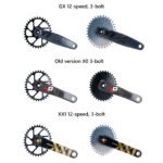 Stone Bike Chainring 3mm Offset Direct Mount Oval 3-bolts 3 pins for Sram X9 X0 XX1 X01 26t 28t 30t 32t 34t 36t 38t 40T Boost 148mm aero hollow