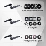 Stone Road Bike Crankset 28.99mm DUB 8 Bolts Pins Alu 7050-T7451 155 160 165 170 172.5 175mm Crank for AXS Spiders Powermeter chainring FORCE RED RIVAL 29mm gravel bike STONEDW