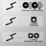 Stone MTB Crankset 29mm DUB 8-Bolt Direct Mount Aluminum 7050-T7451 Crank for SRAM AXS T-Type XX1 XPLR 12s 13s 150 155 160 165 170 175mm STONEDW