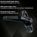 Stone MTB Crankset 29mm DUB 8-Bolt Direct Mount Aluminum 7050-T7451 Crank for SRAM AXS T-Type XX1 XPLR 12s 13s 150 155 160 165 170 175mm STONEDW