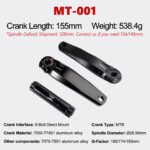 Stone MTB Crankset 29mm DUB 8-Bolt Direct Mount Aluminum 7050-T7451 Crank for SRAM AXS T-Type XX1 XPLR 12s 13s 150 155 160 165 170 175mm STONEDW